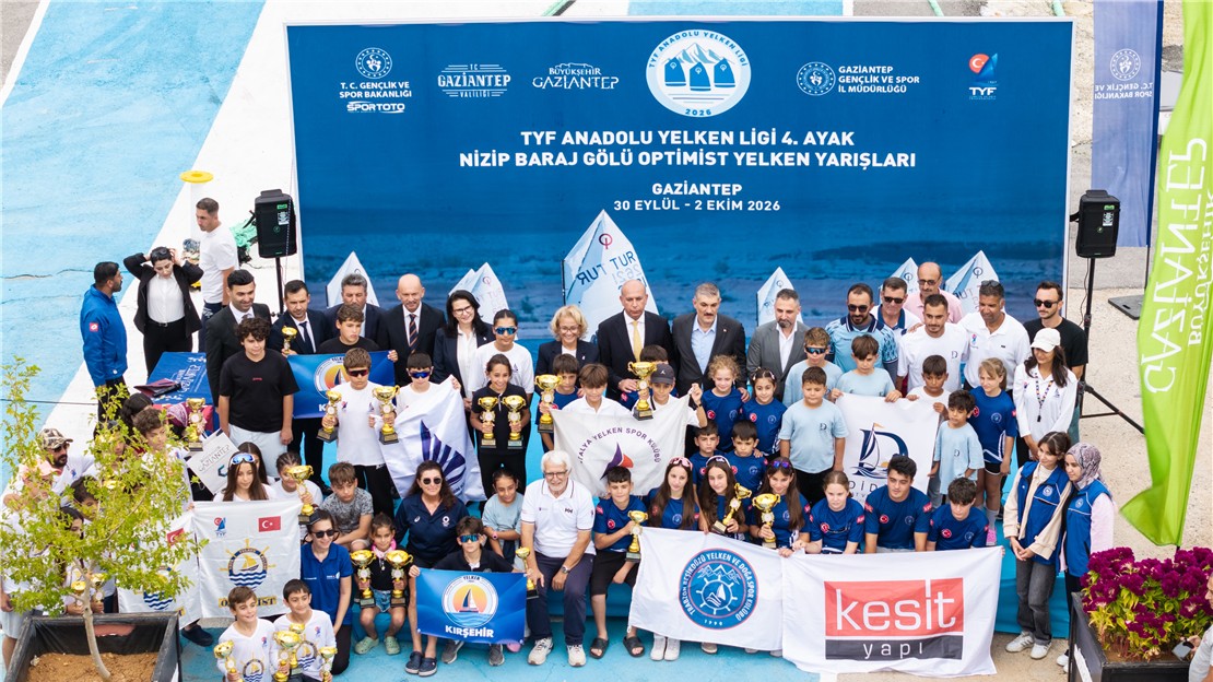 TYF Anadolu Yelken Ligi 4. Ayak Gaziantep Optimist Yelken Yarışları ile Sona Erdi